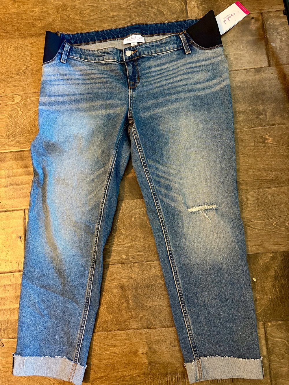Isabel Maternity by Ingrid & Isabel Light Blue Straight Leg Jeans
